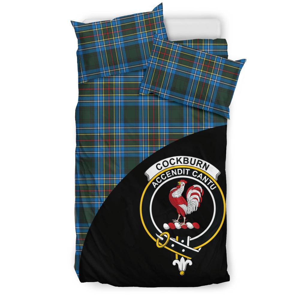 Cockburn Modern Tartan Crest Wave Style Bedding Set