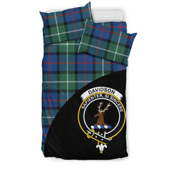 Davidson of Tulloch Family Tartan Crest Wave Style Bedding Set