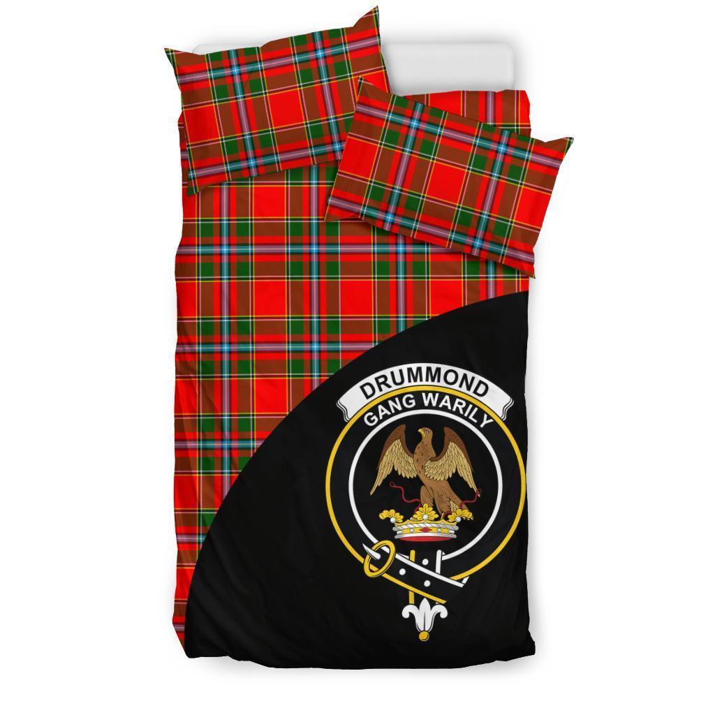 Drummond of Perth Family Tartan Crest Wave Style Bedding Set