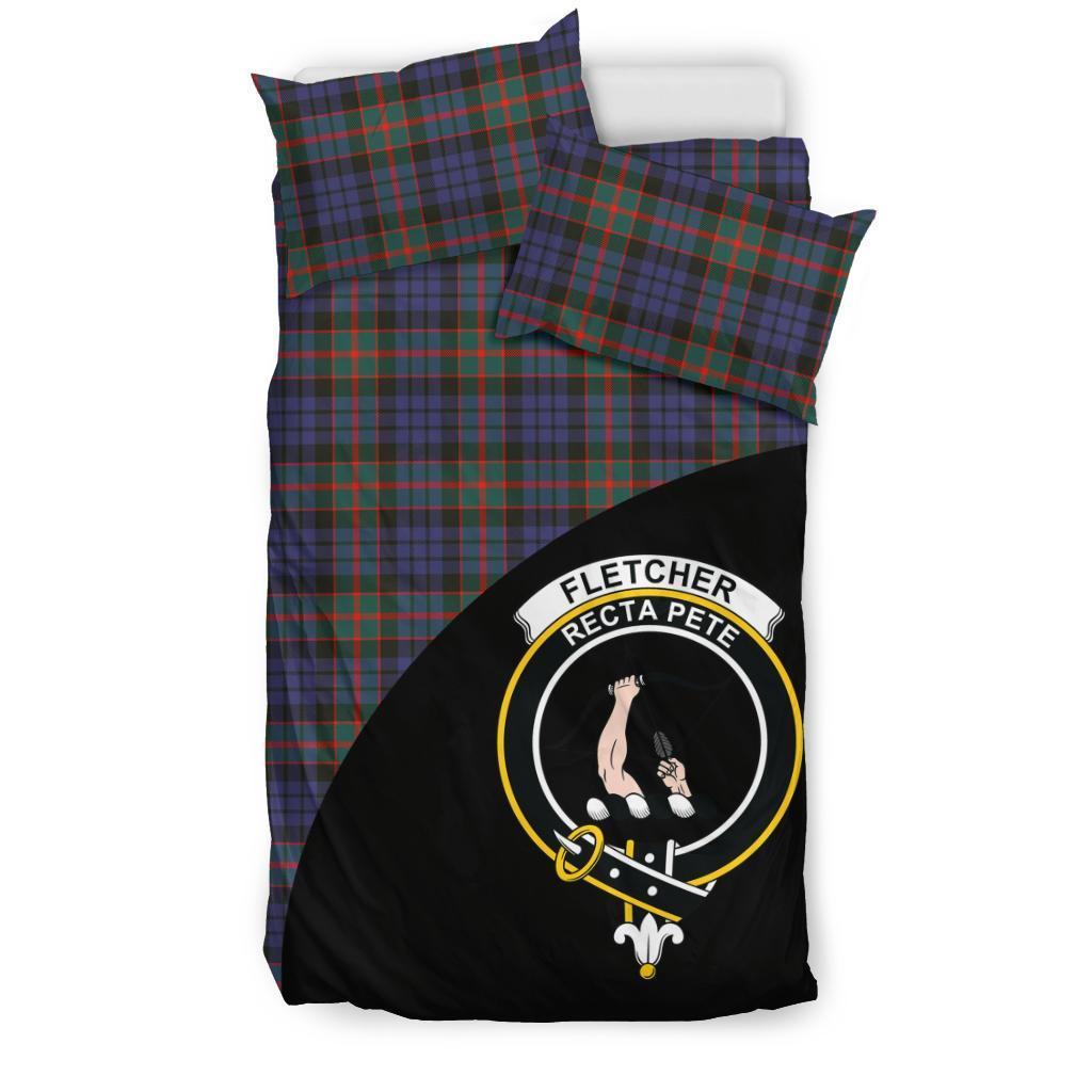 Fletcher of Dunans Family Tartan Crest Wave Style Bedding Set