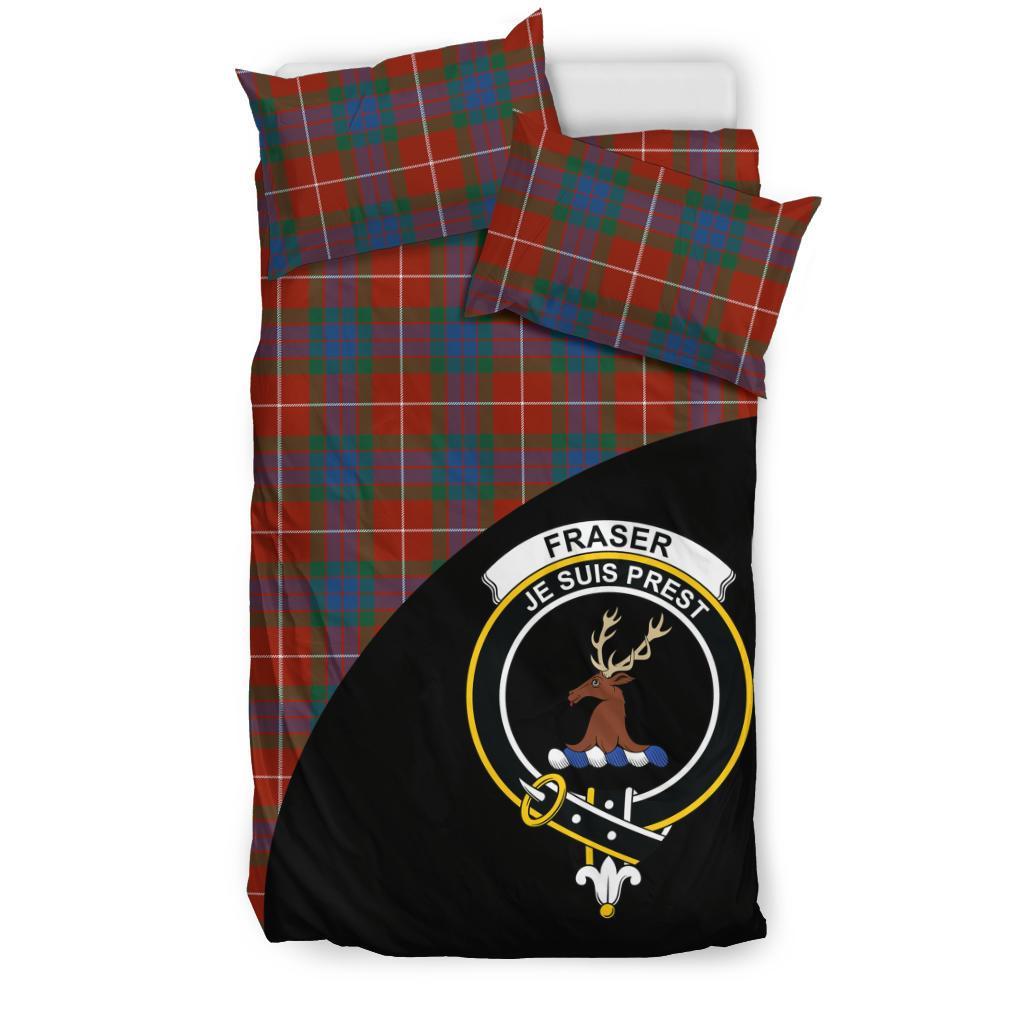 Fraser Ancient Tartan Crest Wave Bedding Set