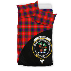 Fraser Modern Tartan Crest Wave Bedding Set