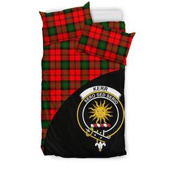 Kerr Modern Tartan Crest Wave Style Bedding Set