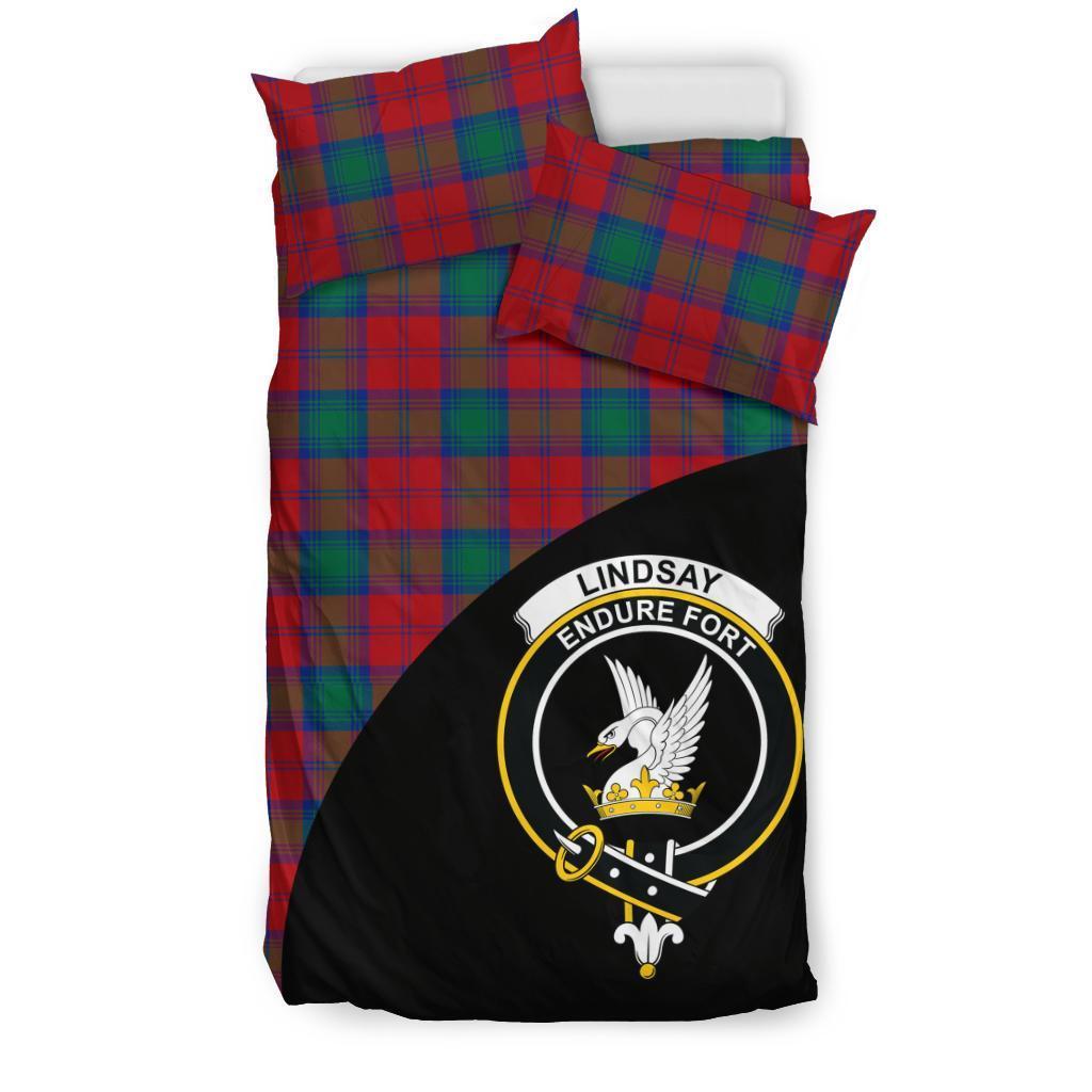 Lindsay Modern Family Tartan Crest Wave Style Bedding Set