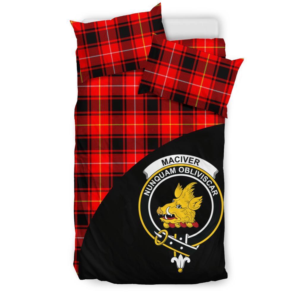 MacIver Modern Family Tartan Crest Wave Style Bedding Set