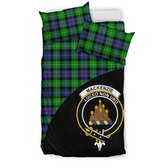 MacKenzie Family Tartan Crest Wave Style Bedding Set