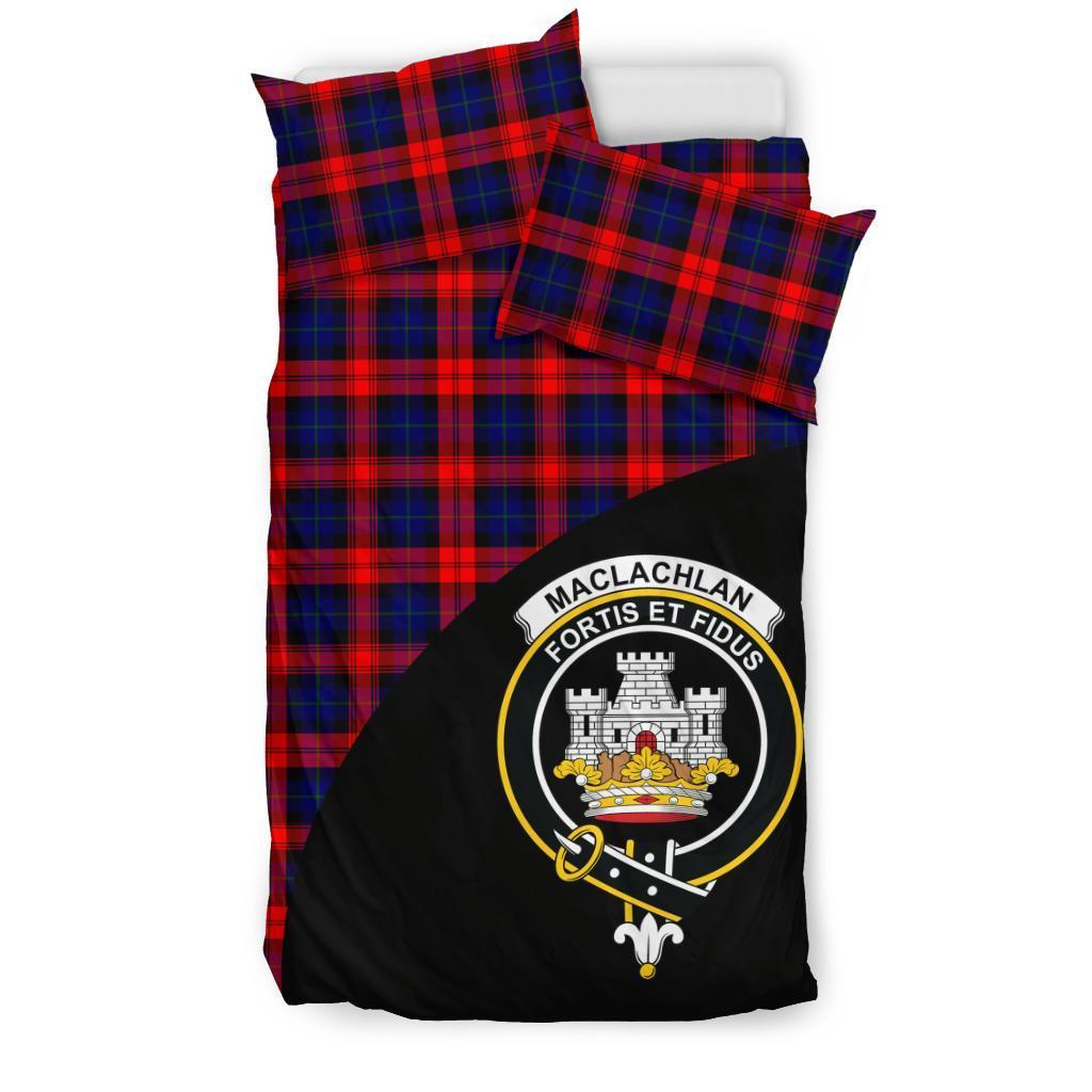 MacLachlan Modern Family Tartan Crest Wave Style Bedding Set