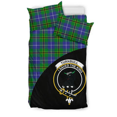 Turnbull Hunting Family Tartan Crest Wave Style Bedding Set