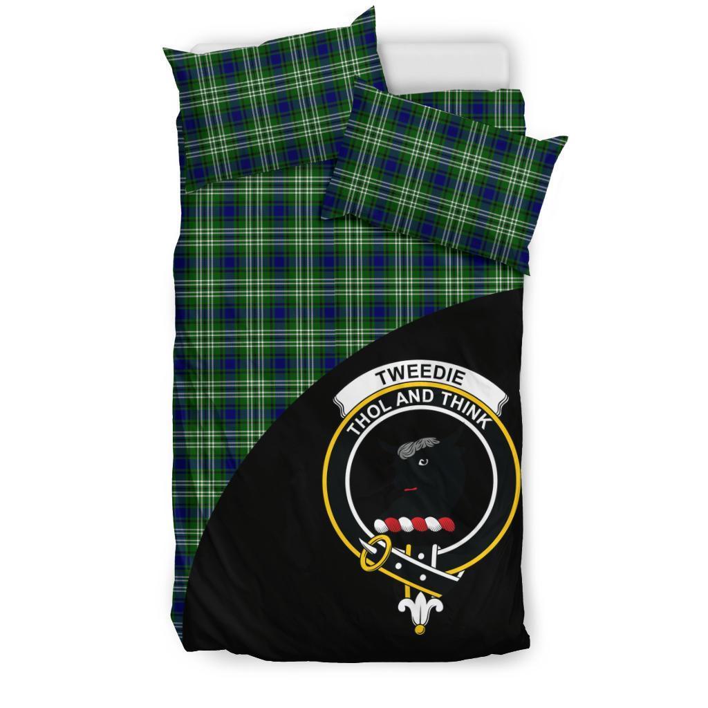 Tweedside District Family Tartan Crest Wave Style Bedding Set