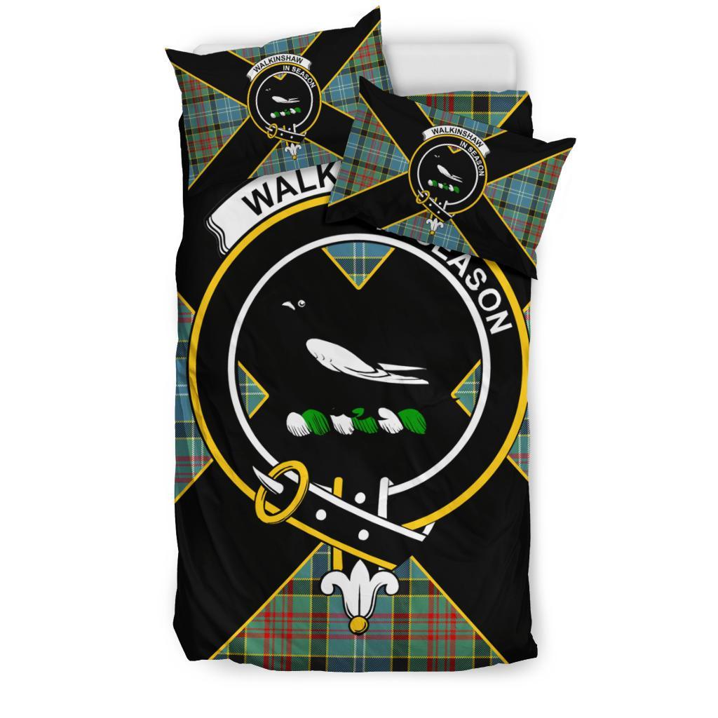 Walkinshaw Tartan Crest Bedding Set - Luxury Style