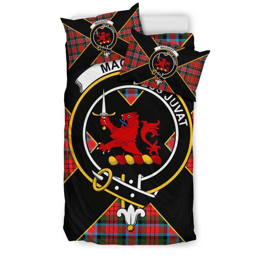 MacDuff Tartan Crest Bedding Set - Luxury Style