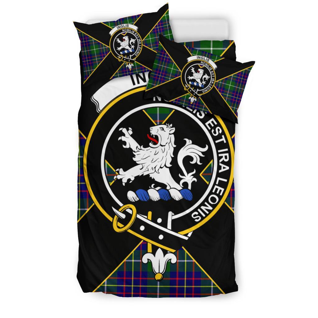 Inglis Tartan Crest Bedding Set - Luxury Style