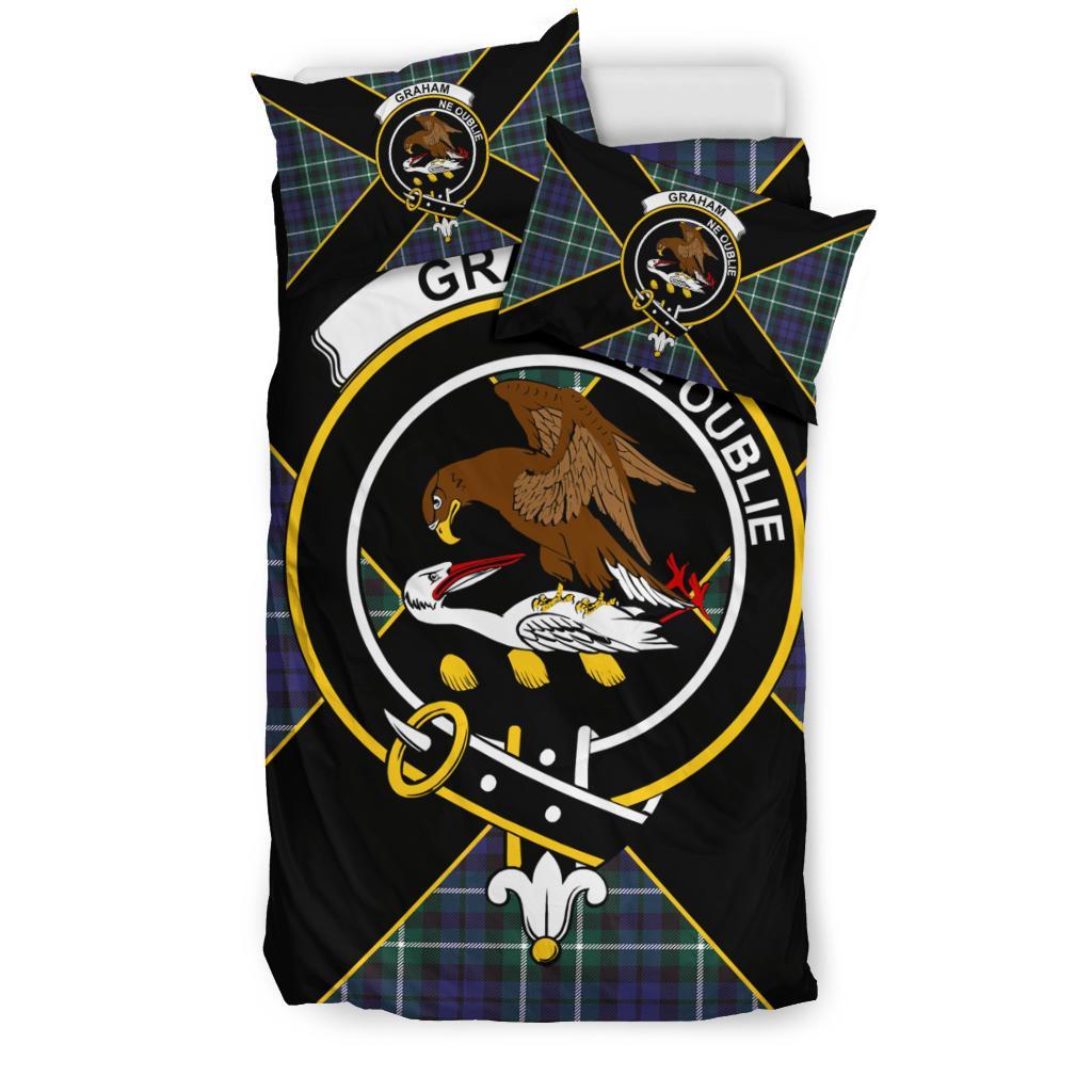 Graham Tartan Crest Bedding Set - Luxury Style