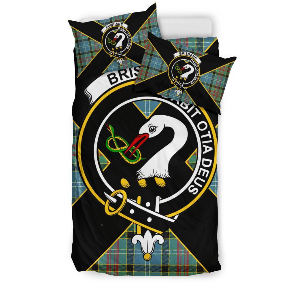 Brisbane Tartan Crest Bedding Set - Luxury Style