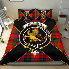 Nicolson Tartan Crest Bedding Set - Luxury Style