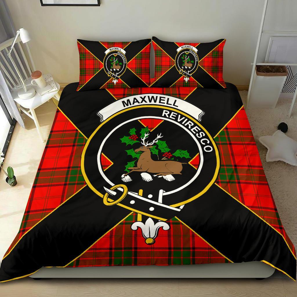 Maxwell Tartan Crest Bedding Set - Luxury Style