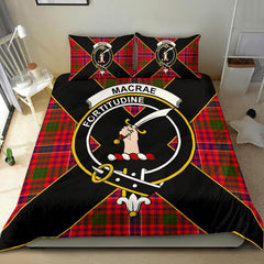 MacRae Tartan Crest Bedding Set - Luxury Style