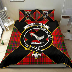 MacDougall Tartan Crest Bedding Set - Luxury Style