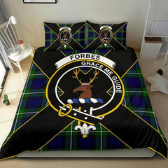 Forbes Tartan Crest Bedding Set - Luxury Style