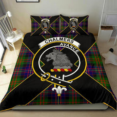 Chalmers Tartan Crest Bedding Set - Luxury Style