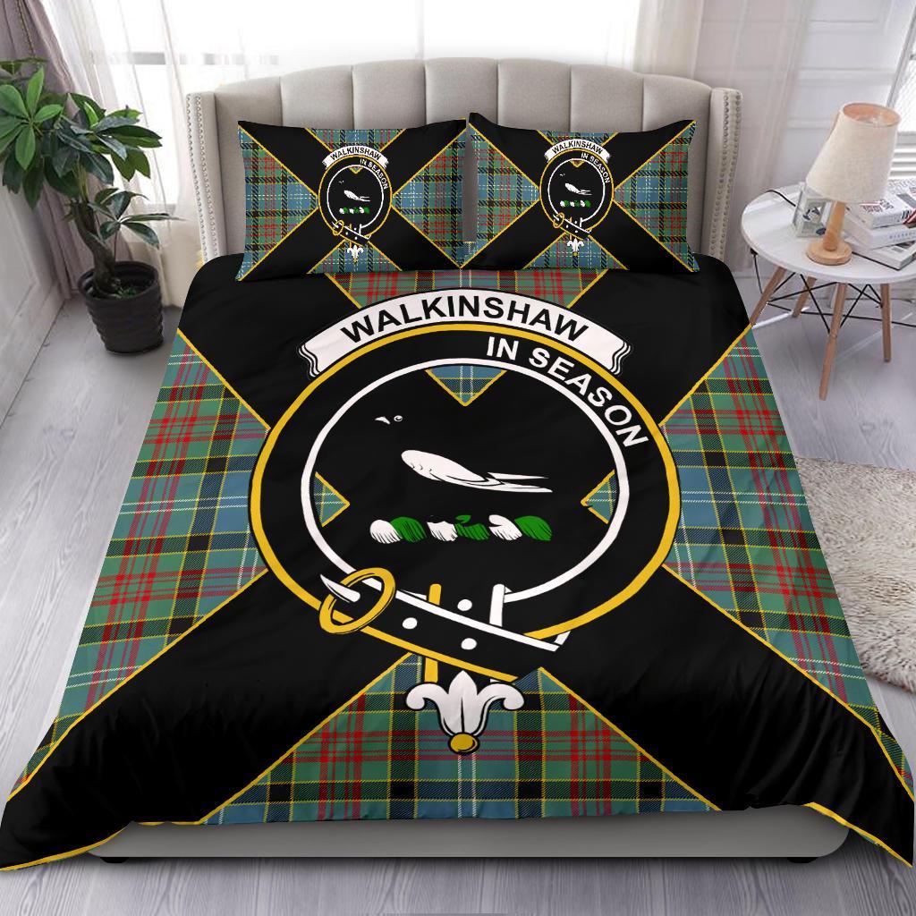 Walkinshaw Tartan Crest Bedding Set - Luxury Style