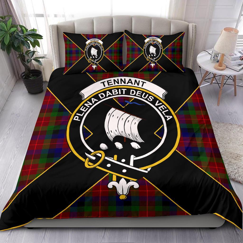 Tennant Tartan Crest Bedding Set - Luxury Style