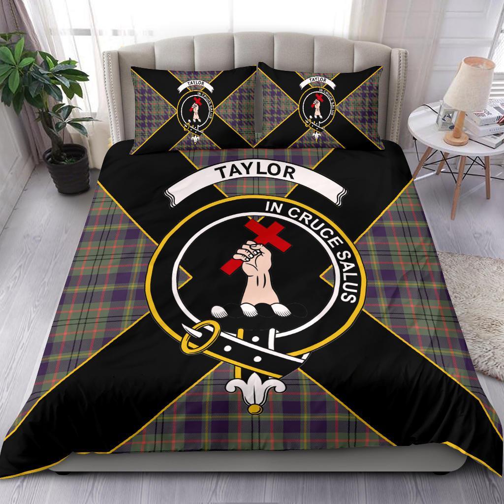 Taylor Tartan Crest Bedding Set - Luxury Style