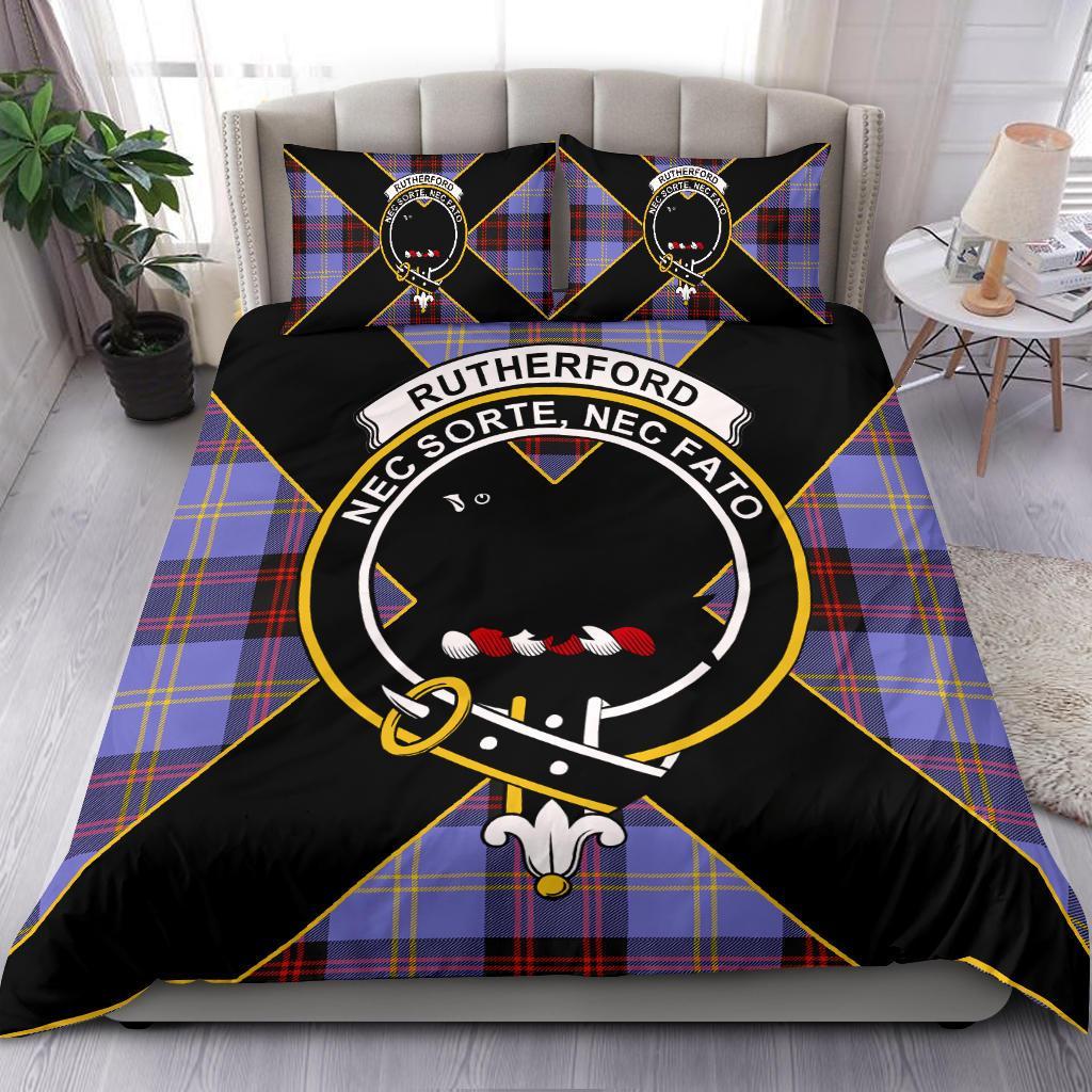 Rutherford Tartan Crest Bedding Set - Luxury Style