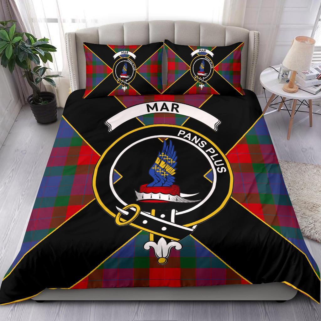 Mar Tartan Crest Bedding Set - Luxury Style