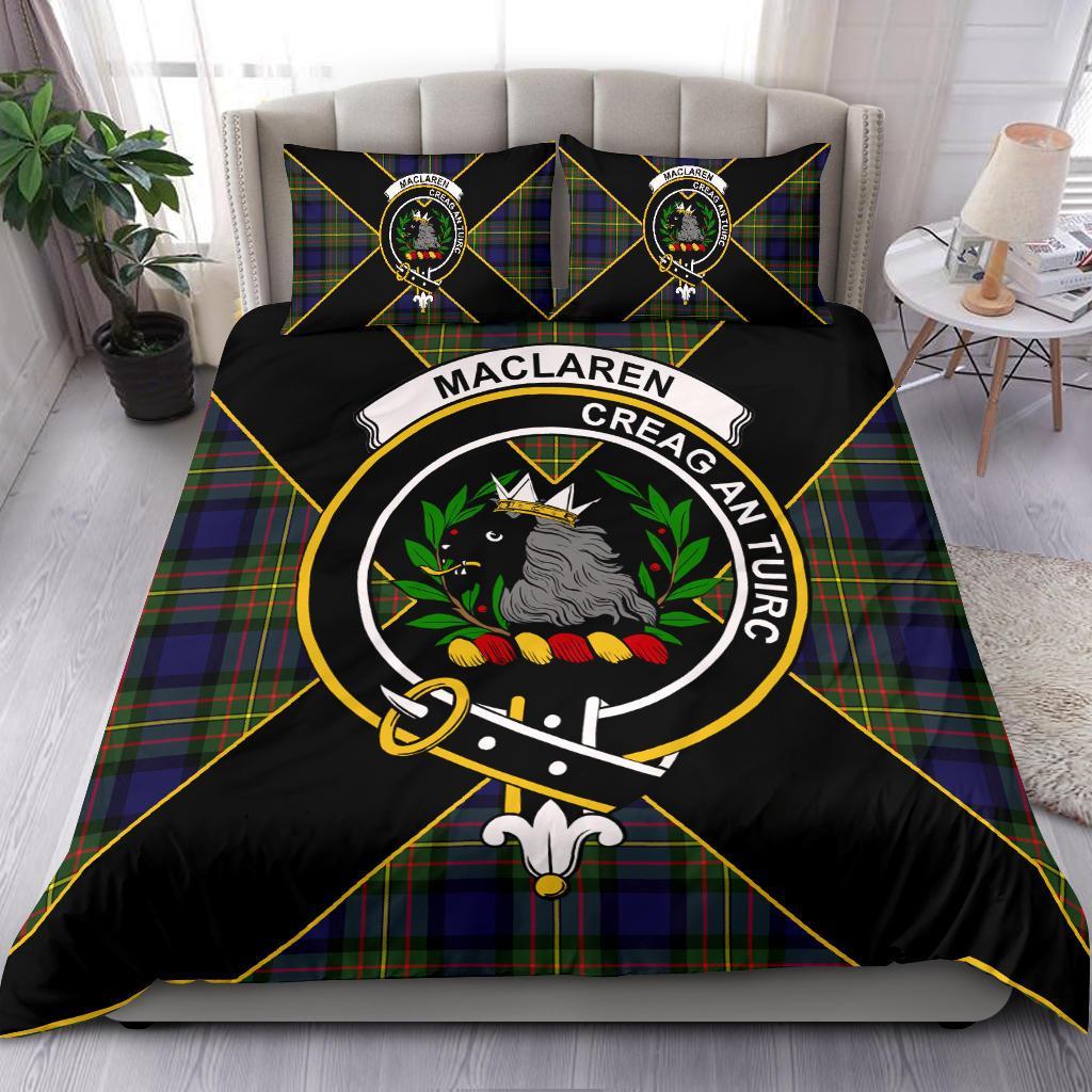 MacLaren Tartan Crest Bedding Set - Luxury Style