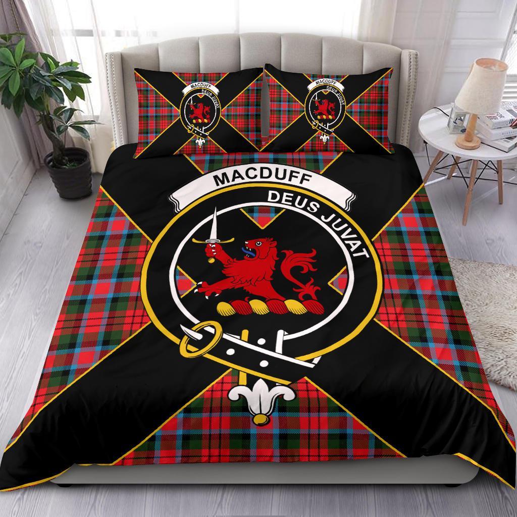 MacDuff Tartan Crest Bedding Set - Luxury Style