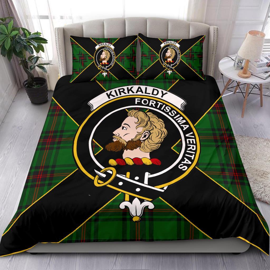 Kirkaldy Tartan Crest Bedding Set - Luxury Style