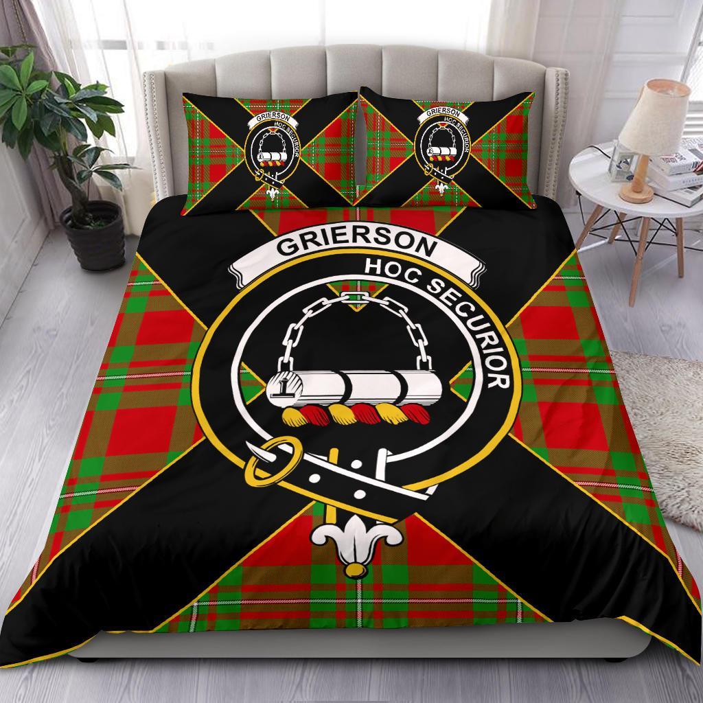 Grierson Tartan Crest Bedding Set - Luxury Style