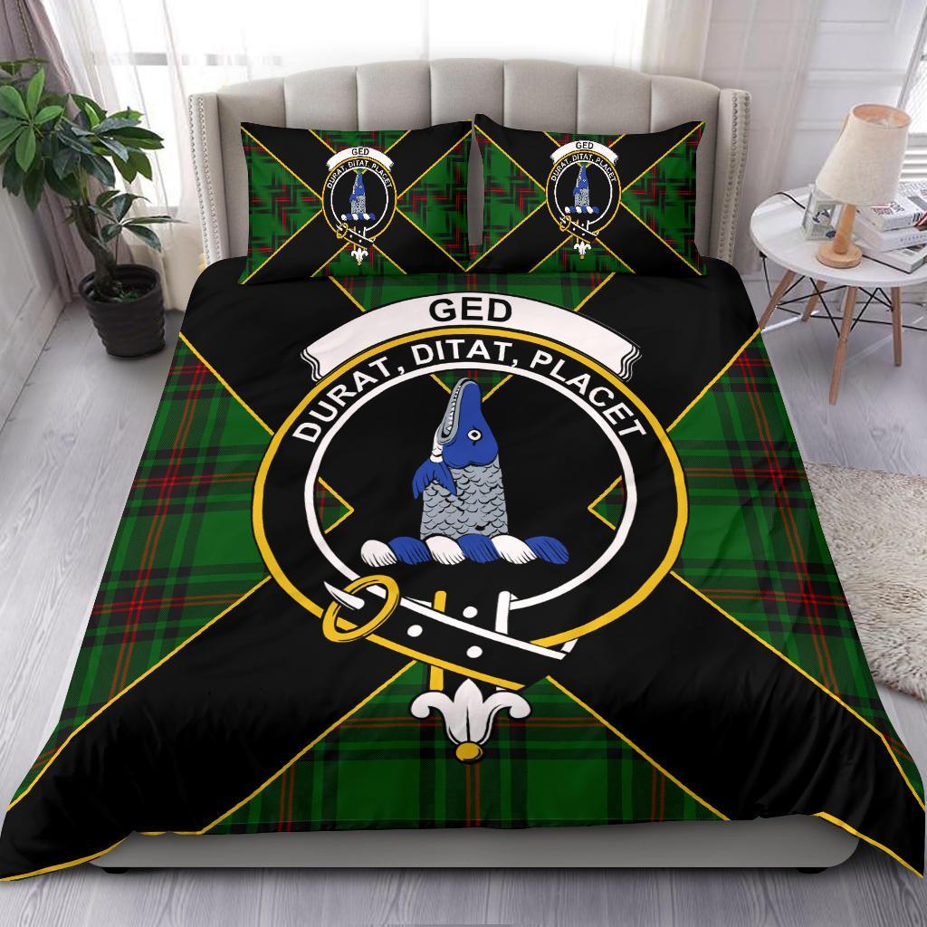 Ged Tartan Crest Bedding Set - Luxury Style