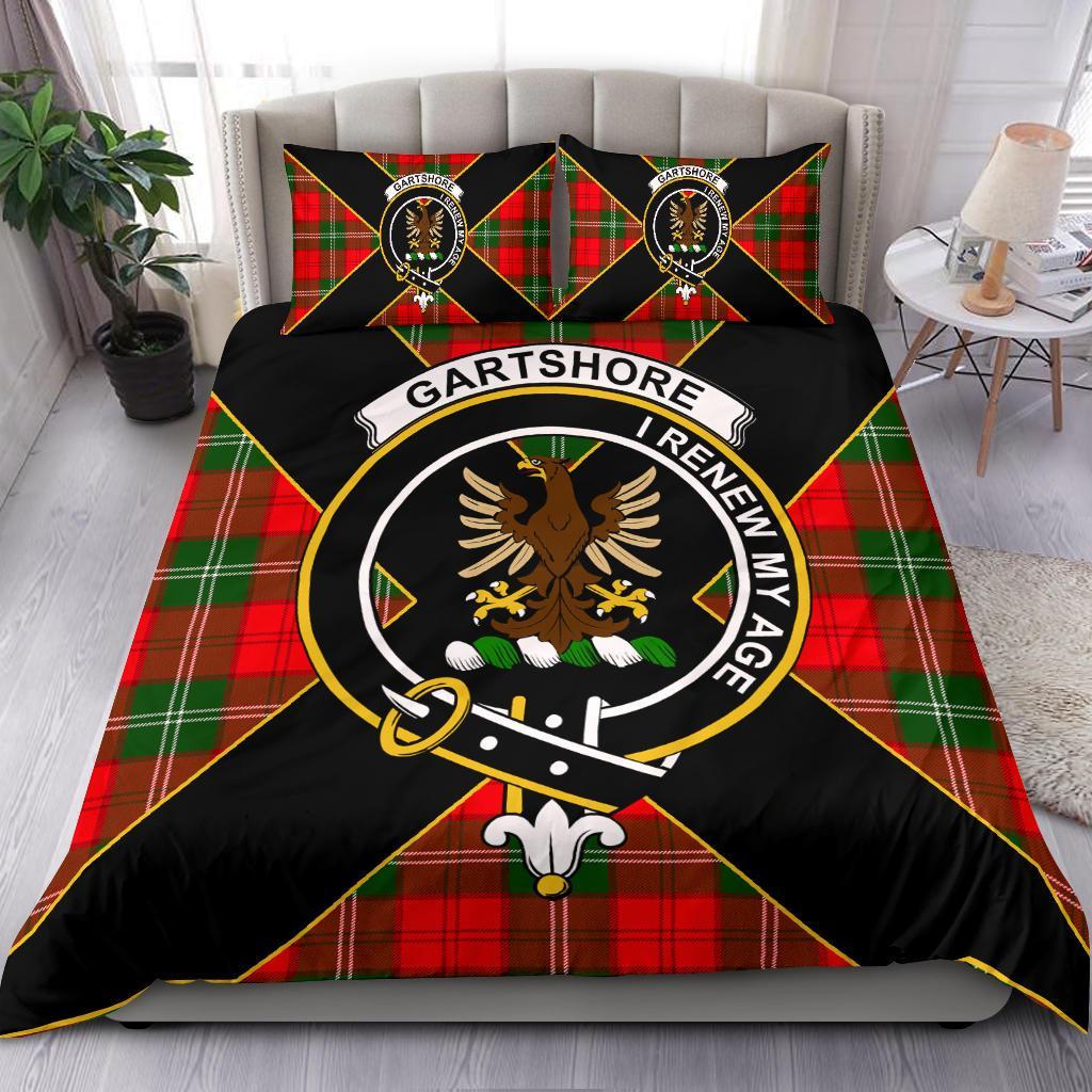 Gartshore Tartan Crest Bedding Set - Luxury Style