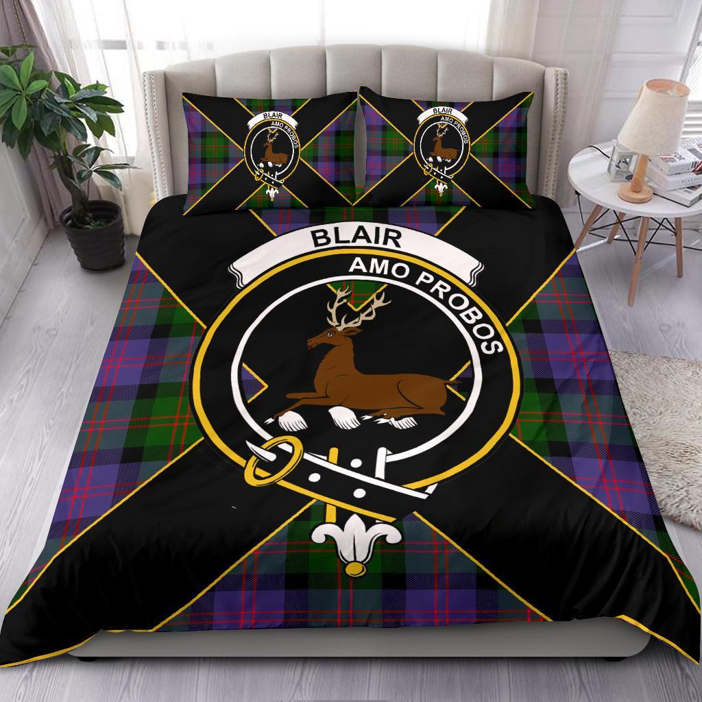 Blair Tartan Crest Bedding Set - Luxury Style