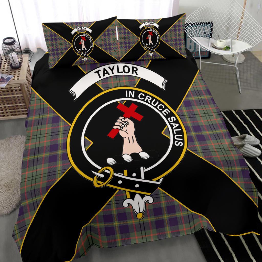 Taylor Tartan Crest Bedding Set - Luxury Style