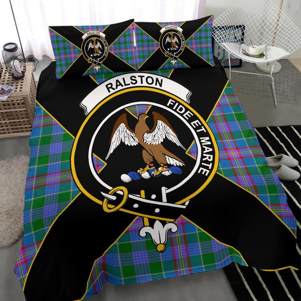 Ralston Tartan Crest Bedding Set - Luxury Style