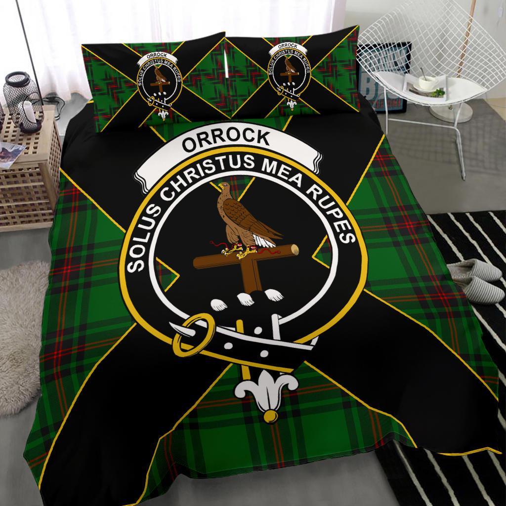 Orrock Tartan Crest Bedding Set - Luxury Style