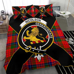 Nicolson Tartan Crest Bedding Set - Luxury Style