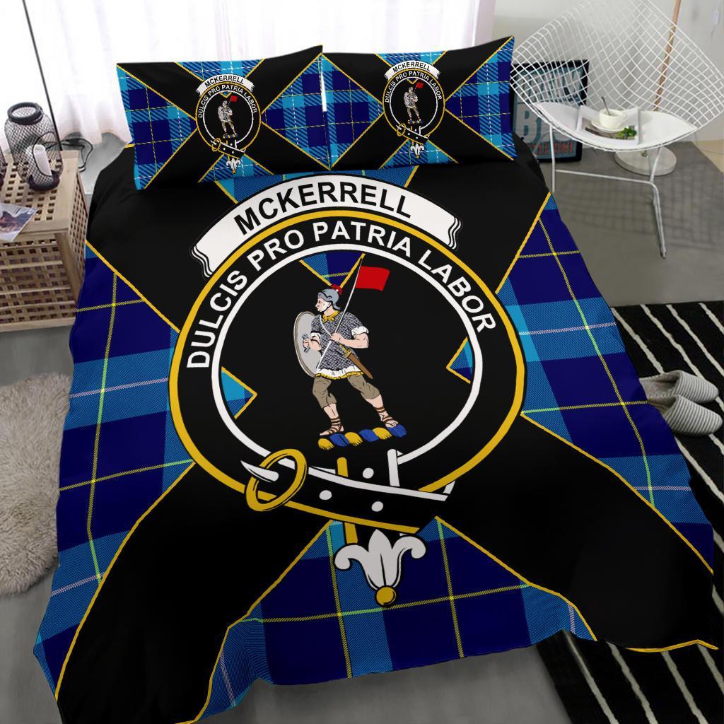 McKerrell Tartan Crest Bedding Set - Luxury Style