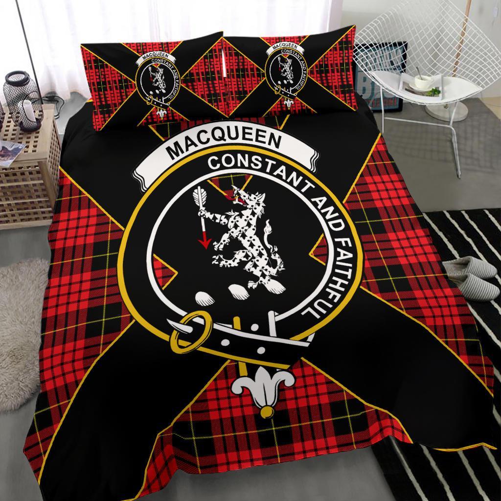 MacQueen Tartan Crest Bedding Set - Luxury Style