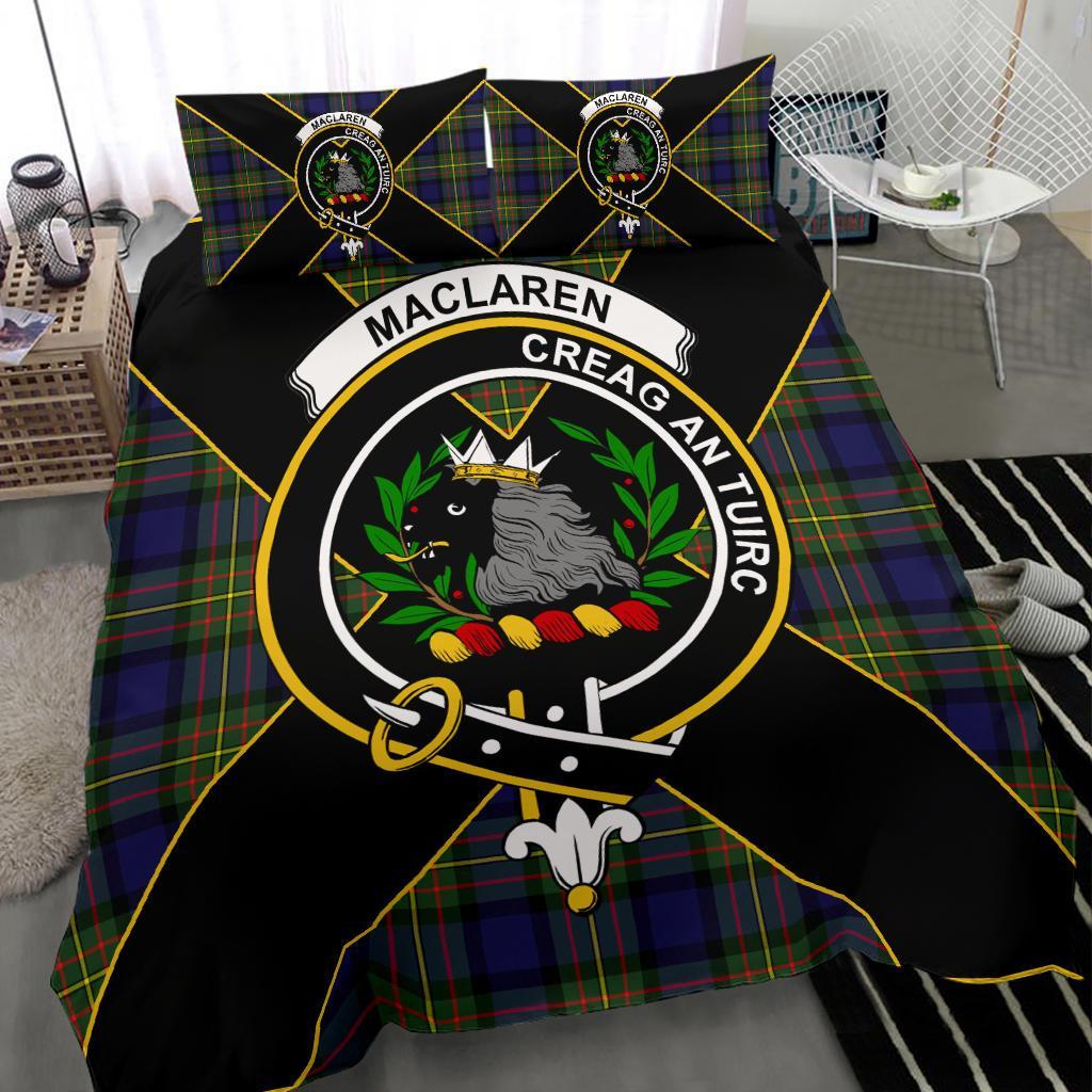 MacLaren Tartan Crest Bedding Set - Luxury Style