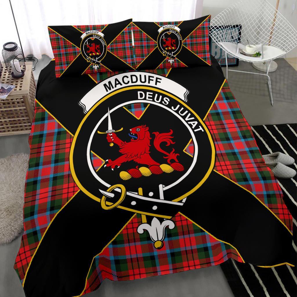 MacDuff Tartan Crest Bedding Set - Luxury Style