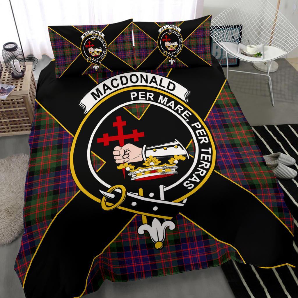 Stewart (Stuart) of Bute Tartan Crest Bedding Set - Luxury Style