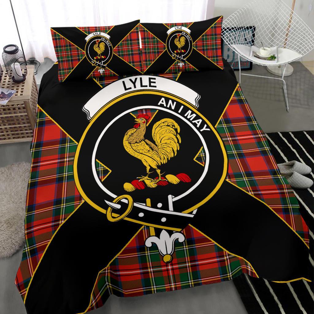 Lyle Tartan Crest Bedding Set - Luxury Style