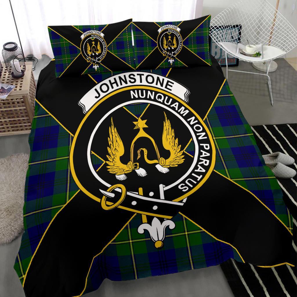 Johnstone Tartan Crest Bedding Set - Luxury Style