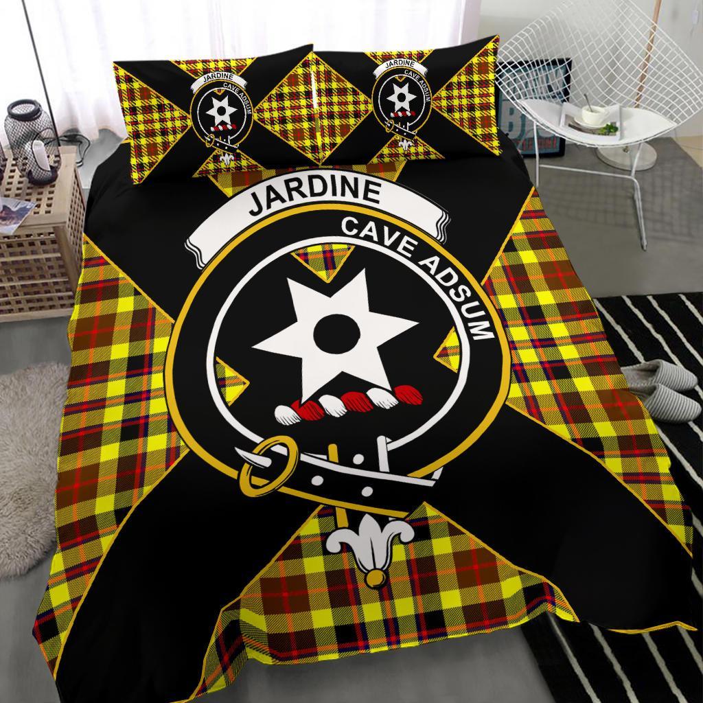 Jardine Tartan Crest Bedding Set - Luxury Style