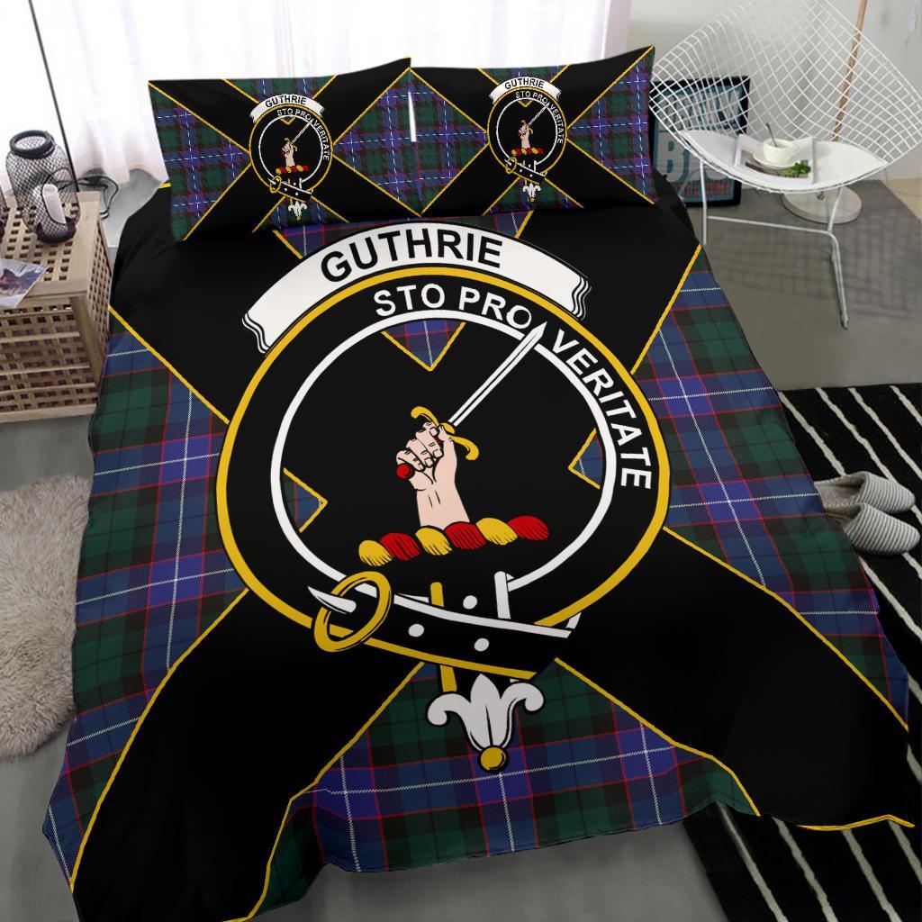 Guthrie Tartan Crest Bedding Set - Luxury Style