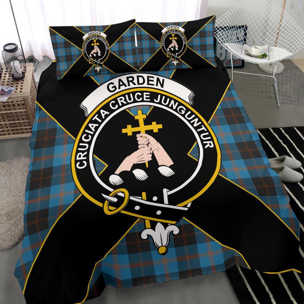 Garden Tartan Crest Bedding Set - Luxury Style